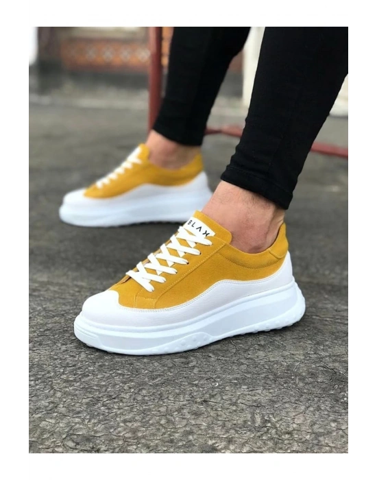 Wagoon Wg507 Beyaz Sarı Erkek Ayakkabı Erkek Spor Ayakkabı