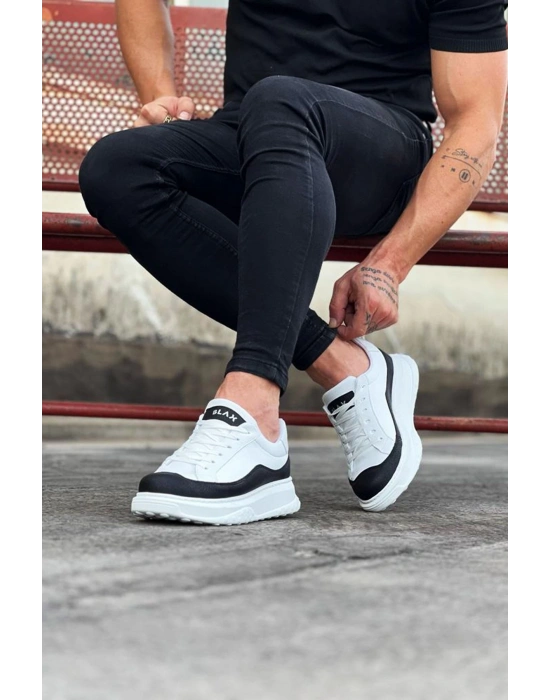 Wagoon WG507 Beyaz Siyah Beyaz Erkek Ayakkabı