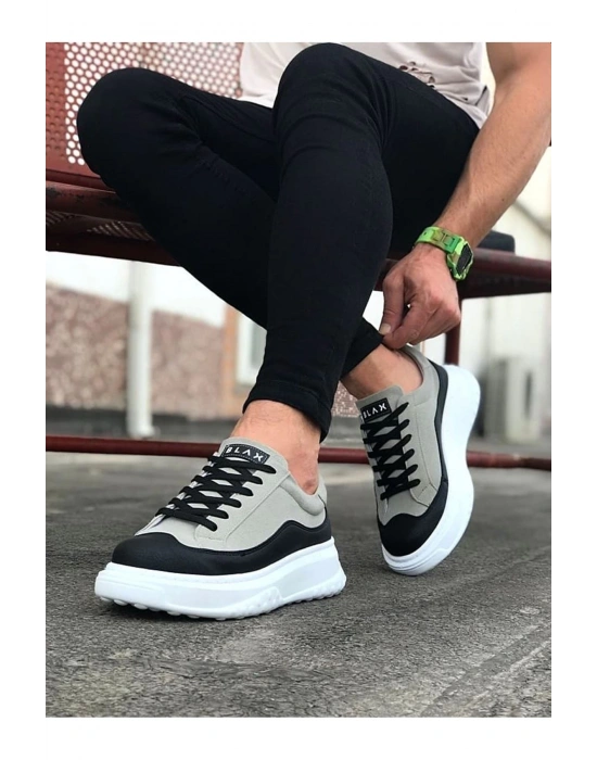 Wagoon Wg507 Siyah Gri Erkek Ayakkabı Erkek Spor Ayakkabı