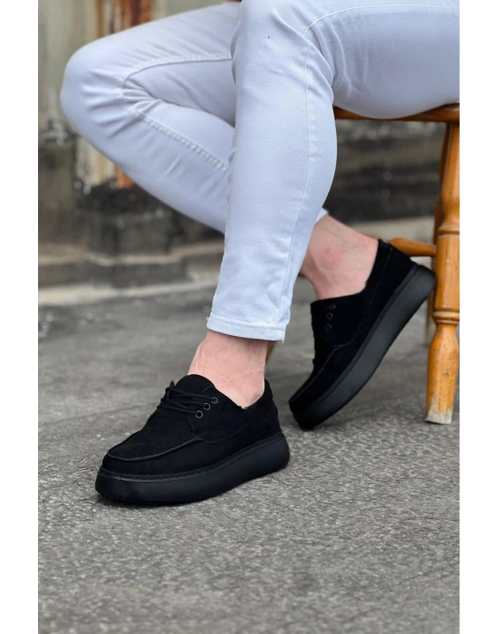Wagoon WG508 Kömür Süet Ortopedik Taban Erkek Casual Ayakkabı