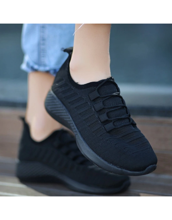 Wina Siyah Triko Kadın Spor Ayakkabı