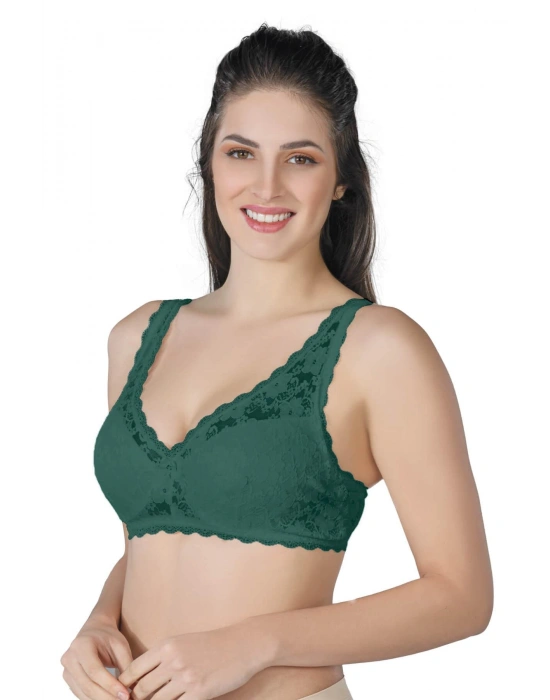 YEŞİL MI Emay 188 B Pedli Dantelli Telli Toparlayıcı Sütyen