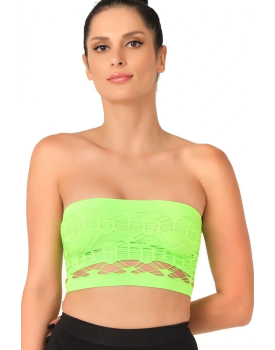 YEŞİL MI Emay 4050 Double Örgü Toparlayıcı Straplez Büstiyer