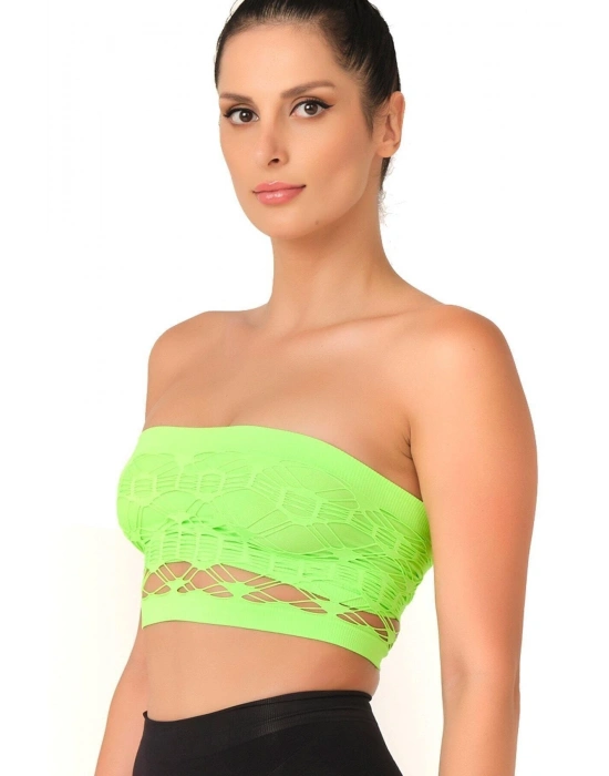 YEŞİL MI Emay 4050 Double Örgü Toparlayıcı Straplez Büstiyer