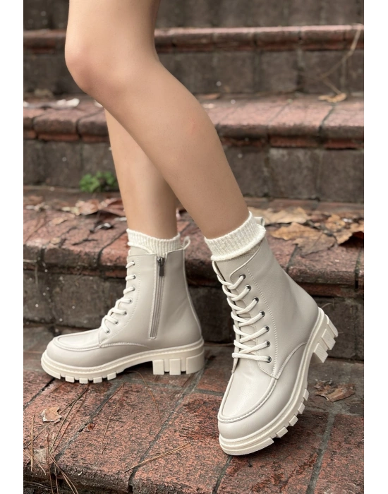 Yuran Bej Cilt Bağcıklı Kadın Bot