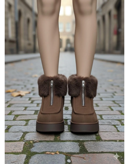 Zinya Kahverengi Süet Bot