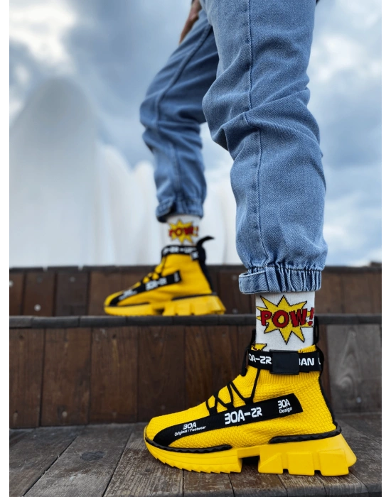 Zr-x700 Tarz Sarı Renk Erkek Spor Ayakkabı