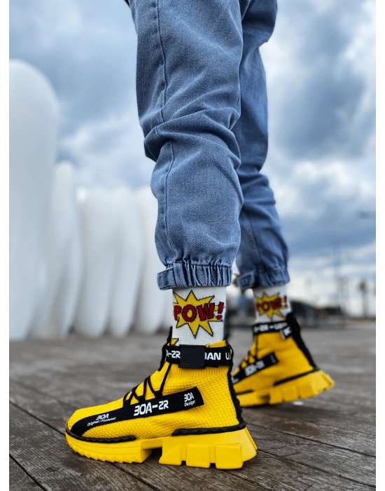 Zr-x700 Tarz Sarı Renk Erkek Spor Ayakkabı