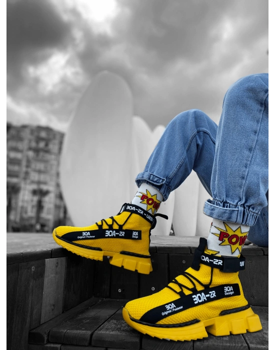 Zr-x700 Tarz Sarı Renk Erkek Spor Ayakkabı