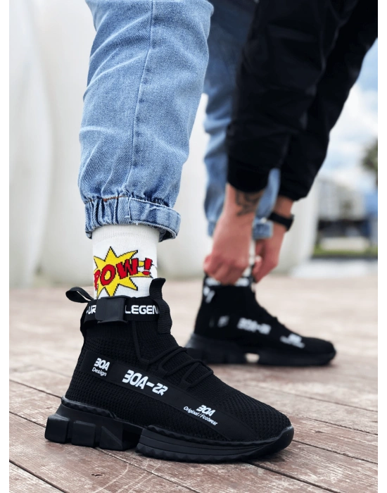 Zr-x700 Tarz Siyah Taban Erkek Spor Ayakkabı