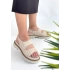 Milta Bej Nubuk Kadın Sandalet
