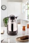 1.5 LT Isı Yalıtımlı Çay Ve Soğuk Su Termosu Füme (12 Saat Sıcak Tutar& İçi Camdır)