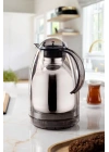 1.5 LT Isı Yalıtımlı Çay Ve Soğuk Su Termosu Füme (12 Saat Sıcak Tutar& İçi Camdır)