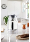1.5 LT Isı Yalıtımlı Çay Ve Soğuk Su Termosu Şeffaf (12 Saat Sıcak Tutar& İçi Camdır)