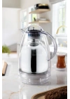 1.5 LT Isı Yalıtımlı Çay Ve Soğuk Su Termosu Şeffaf (12 Saat Sıcak Tutar& İçi Camdır)