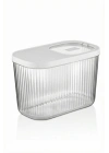 2Li 10 LT Multibox Beyaz Kayar Kapaklı Saklama Kabı & Erzak Kabı & Toz Ve Tablet Deterjan Kutusu