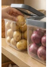 2Li 12 LT Multibox Füme Kayar Kapaklı Saklama Kabı & Erzak Kabı & Patates Soğan Kovası