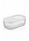 2Li 5 LT Multibox Beyaz Kayar Kapaklı Saklama Kabı & Erzak Kabı & Toz Ve Tablet Deterjan Kutusu
