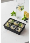 6 Hazneli Silikon Buz Kalıbı & Çok Amaçlı Buzluk Ve Dondurucu Organizeri 11x16 cm