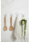 6lı Şeffaf Yapışkanlı Askı Seti & Çok Amaçlı Banyo Ve Mutfak Duvar Düzenleyici