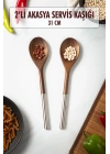 Akasya 2 Li Servis Kaşığı & Sunum Kaşığı & Salata Servis Seti