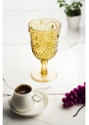 Akrilik Amber Tekli Kadeh & Su Meşrubat Kahve Yanı Bardağı 450 ml ( Cam Değildir )