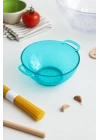 Akrilik Aquamarin Mini Pirinç Süzgeçi & Bakliyat Süzgeçi (3 SU BARDAĞI ÖLÇÜLÜ)