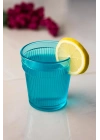 Akrilik Aquamarin Tekli Kısa Bardak & Su Meşrubat Kahve Yanı Bardağı 300 ml ( Cam Değildir )