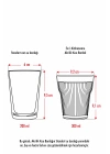 Akrilik Aquamarin Tekli Kısa Bardak & Su Meşrubat Kahve Yanı Bardağı 300 ml ( Cam Değildir )