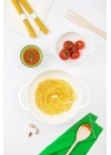 Akrilik Beyaz 2 Li Süzgeç Seti ( Makarna & Pirinç Süzgeci )
