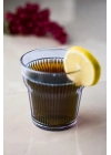 Akrilik Lacivert 6lı Kısa Bardak & Su Meşrubat Kahve Yanı Bardağı 300 ml ( Cam Değildir )