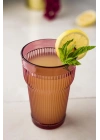 Akrilik Mürdüm Tekli Uzun Bardak & Su Meşrubat Bardağı 400 ml ( Cam Değildir )