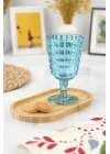 Allegra Aquamarin Kadeh Bardak - 450 ml Tekli Akrilik Malzeme - Cam Değildir Kırılmaya Dayanıklı