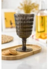 Allegra Füme Kadeh Bardak - 450 ml Tekli Akrilik Malzeme - Cam Değildir Kırılmaya Dayanıklı