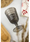 Allegra Füme Kadeh Bardak - 450 ml Tekli Akrilik Malzeme - Cam Değildir Kırılmaya Dayanıklı