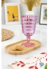 Allegra Mürdüm 6’lı Kadeh Bardak Seti 750 ml Akrilik Malzeme - Cam Değildir Kırılmaya Dayanıklı