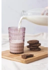 Allegra Mürdüm Akrilik Bardak 6lı Set | 400 ml | Su, Meşrubat, Sunum ve Kahve Yanı İçin | Cam Değildir | Kırılmaya Dayanıklı