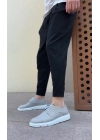 Ba0003 Bağcıklı Klasik Spor Gri Renk Keten Yüksek Taban Casual Erkek Ayakkabı Erkek Klasik Ayakkabı