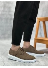 Ba0003 Bağcıklı Klasik Spor Keten Kahverengi Beyaz Taban Casual Erkek Ayakkabı Erkek Klasik Ayakkabı