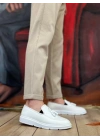 Ba0005 Bağcıksız Yüksek Taban Klasik Beyaz Püsküllü Erkek Ayakkabı Erkek Klasik Ayakkabı