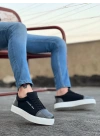 Ba0104 Bağcıklı Siyah Ekose Süet Beyaz Taban Spor Klasik Erkek Ayakkabı Erkek Klasik Ayakkabı