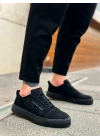 BA0104 Bağcıklı Siyah Süet Spor Klasik Erkek Ayakkabı