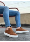 Ba0104 Bağcıklı Taba Süet Beyaz Taban Spor Klasik Erkek Ayakkabı Erkek Klasik Ayakkabı