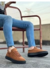BA0104 Bağcıklı Taba Süet Siyah Taban Spor Klasik Erkek Ayakkabı