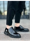 BA0237 Bağcıklı Rugan Klasik Yüksek Taban Casual Erkek Ayakkabı