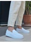 Ba0241 Bağcıksız Yüksek Taban Beyaz Cilt Erkek Ayakkabı Erkek Günlük Ayakkabı