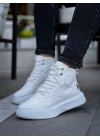 Ba0318 Bağcıklı Erkek Yüksek Taban Beyaz Spor Erkek Bot