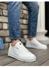 Ba0323 Boa Kalın Tırtık Yüksek Taban Beyaz Bağcıklı Spor Erkek Ayakkabı Erkek Günlük Ayakkabı