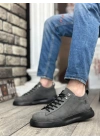 Ba0331 Bağcıklı Erkek Yüksek Taban Füme Cilt Erkek Spor Ayakkabı