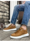Ba0331 Bağcıklı Erkek Yüksek Taban Taba Süet Beyaz Taban Erkek Spor Ayakkabı